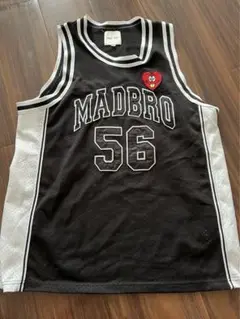 MAD BRO バスケットボールタンクトップ M ブラック　皇治選手着用