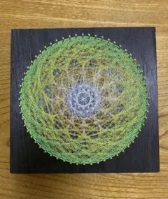 ⭐️糸掛けアート⭐️ 糸掛け曼荼羅 ⭐️ ストリングアート⭐️ 20×20cm⭐️⑰