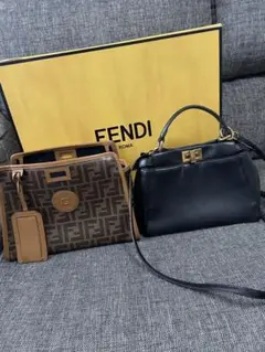 FENDI♡ミニピーカブー&ズッカ柄バックカバーセット