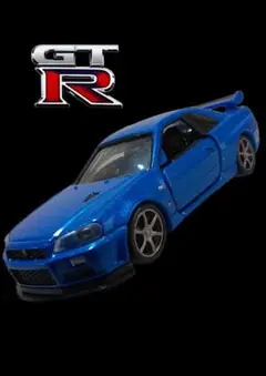 トミカニッサン　スカイライン　GT-R　R34　Vスペック　Nur ミニカー