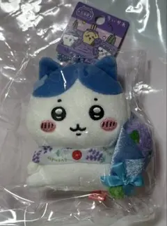 ハチワレ　マスコット　ラベンダー　ちいかわ　ご当地キーホルダー