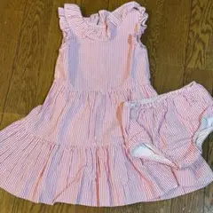 Ralph Lauren ストライプ ノースリーブワンピース 24M