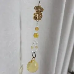 イエロークリスタル サンキャッチャー 吉ゾウくんデザイン