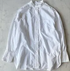 シティショップ　CITYSHOP　シャツ　白　ホワイト　ブラウス　シワ加工