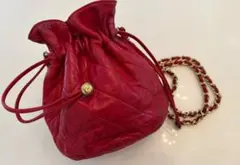 ☆CHANEL ヴィンテージ巾着 ミニマトラッセ ラムスキン☆╰(*´︶`*)