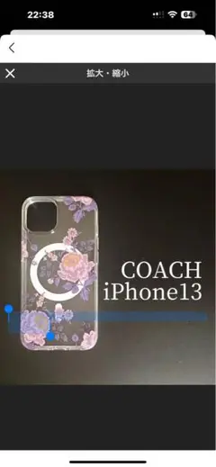 COACH★iPhone13★Moody Floral Clear Case
