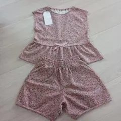 【未使用品】セラフ ノースリーブセットアップ 花柄 130cm