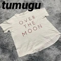 tumugu: ビッグシルエット ロゴ 半袖 Tシャツ フリーサイズ
