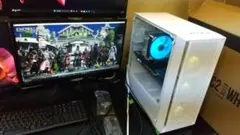 ホワイトゲーミングデスクトップ