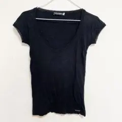 DOLCEu0026GABBANA ドルガバ トップス Tシャツ 半袖 黒 ブランド