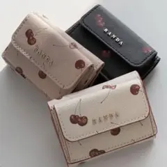 RANDA チェリープリント　ミニウォレット