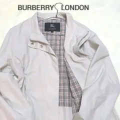 【BURBERRY LONDON】黒タグ 薄手コート ノバチェック 15号