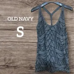 OLD NAVY オールドネイビー　幾何学模様 グレー タンクトップ　キャミ　S