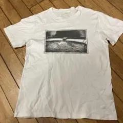 【L】TOMMY 写真プリント Tシャツ 白