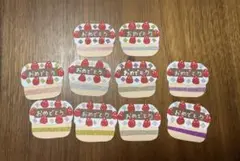 アルバム　「　おめでとう　ケーキ　」 クラフト　誕生日　クラフトパンチ　壁面