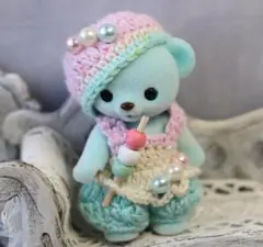 K732「三色だんご」ハニーベアサイズ　服