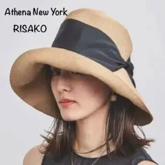 美品 Athena New York RISAKO キャペリン ハット リボン