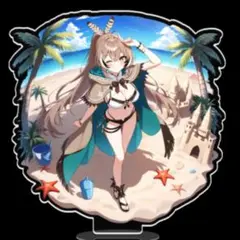 ホロライブ　七詩ムメイ　ビーチテーマ BIGアクリルスタンド