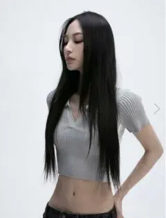 MELT THE LADY collared knit tops