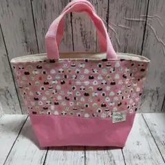ハンドメイド☆トートバッグ(シマエナガとおにぎり柄)