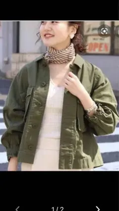 IENA ライトブルゾン