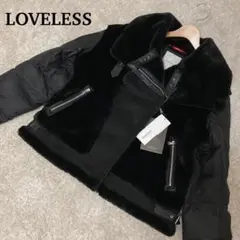 新品未使用 LOVELESS ラブレス エコファーコンビライダーズダウン L相当