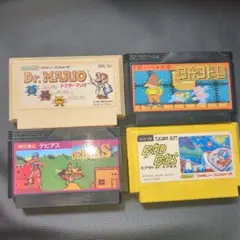 ファミコンソフト　4本セット（ジャンク品）