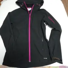 サロモンジップアップclimbwind ブラック×ピンク