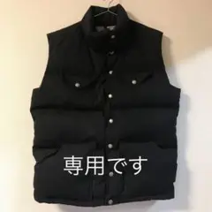 North Face/茶タグダウンベスト 65/35 黒 ノースフェイス