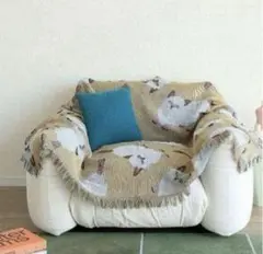 松尾ミユキ　スローケット　ラグ　153×130cm　chad　猫　ねこ　ネコ