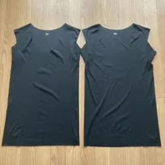 in.T クルーネックスリーブレス 2枚セット