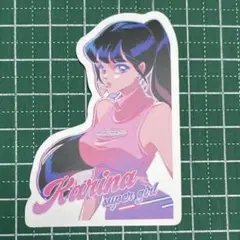Karina super girl 防水ステッカー