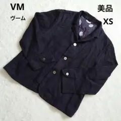 美品 vm ヴーム ブラック 薄手 テーラードジャケット XS 小さいサイズ