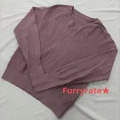 Furryrate★ファーリーレート★セーター★ニット★Fsize★淡いパープル