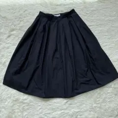 UNITED ARROWS ネイビー フレアスカート ひざ丈 38(M)