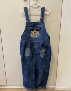 バースデイ フタフタ ミッキー サロペット オーバーオール 100