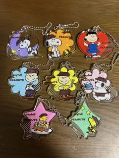 ジョイフルとスヌーピー コラボアクリルキーホルダー 8個セット（コンプリート）