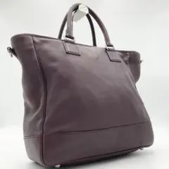 【極美品】LOEWE トートバッグ ハンドバッグ アナグラム レザー ボルドー