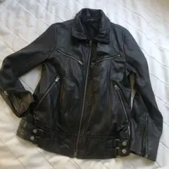 シープスキン100% レザージャケット 美品 革ジャン