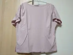 UNTITLED 薄いピンクのフレンチスリーブTシャツ サイズ0