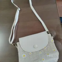 デイジー柄ショルダーバッグ