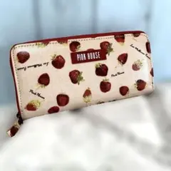 PINK HOUSE いちご柄 長財布