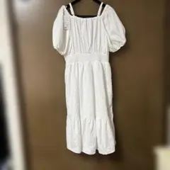 ワンピース 白3L サイズレディース2way大きいサイズ