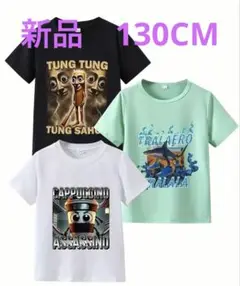 新品　グラフィックプリントTシャツ 3色セット