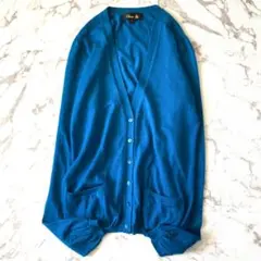 美品♪ドゥロワー 定番 カシミヤシルク Vネックニットカーディガン