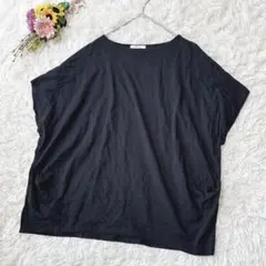 【クラシカルエルフ】コットン100　Tシャツ　カットソー　ゆったり　ブラック　S
