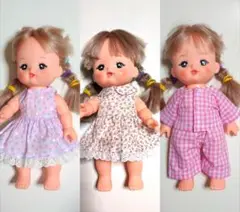 ハンドメイド メルちゃん服 ワンピース2着 パジャマ ③