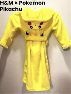 H&M ピカチュウ ポケモン 着る毛布 パジャマ もこもこ キッズ 100cm