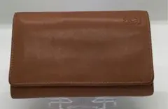 GG075 LOEWE ロエベ アナグラム L字ファスナー財布 茶色