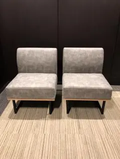【福岡市限定】【展示品・未使用品】1人掛けダイニングソファ×2